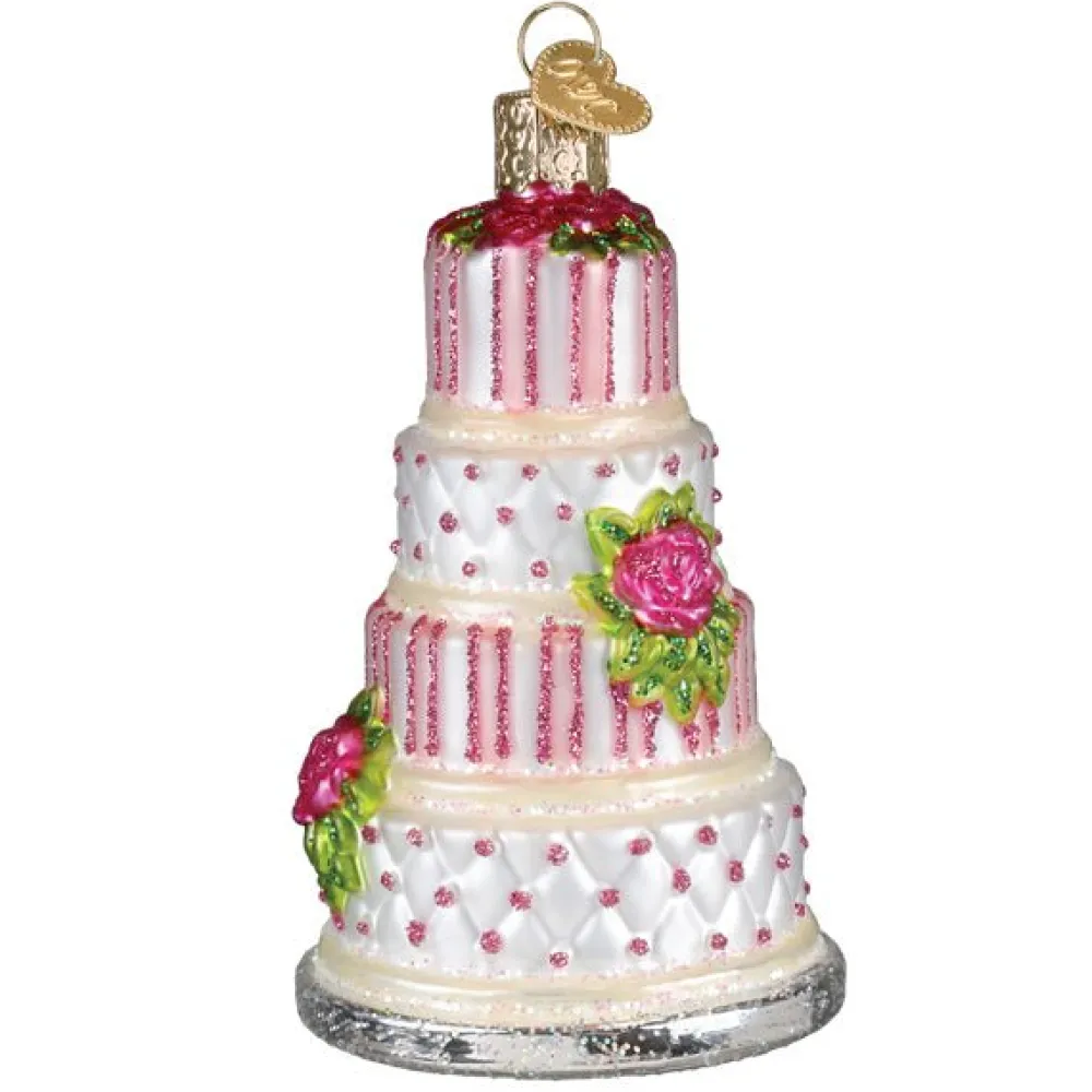 Sale Old World Christmas Elegant Wedding Cake Ornament