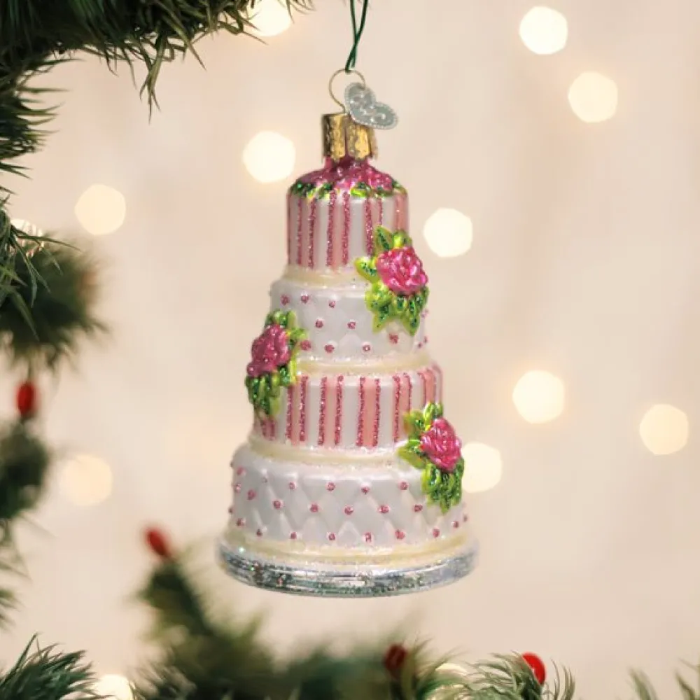 Sale Old World Christmas Elegant Wedding Cake Ornament