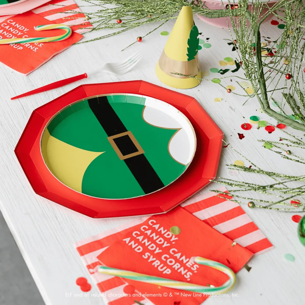 Best Bonjour Fête Elf Candy Small Red Napkins