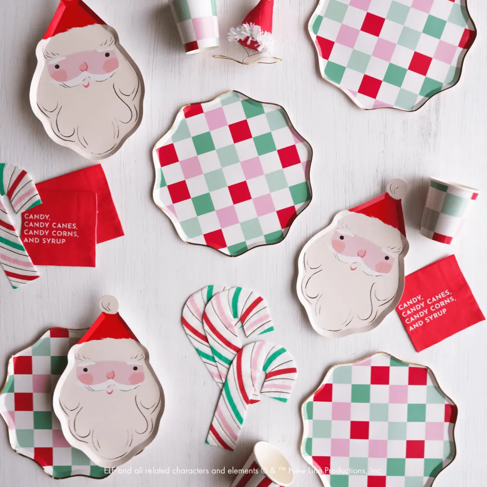 Best Bonjour Fête Elf Candy Small Red Napkins
