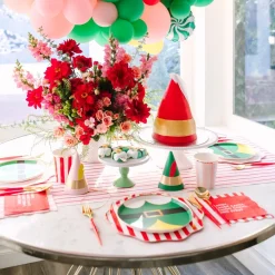 Best Bonjour Fête Elf Candy Small Red Napkins