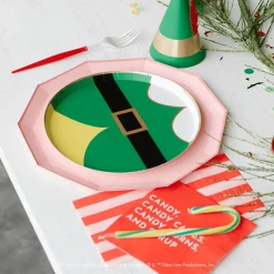 Best Bonjour Fête Elf Candy Small Red Napkins