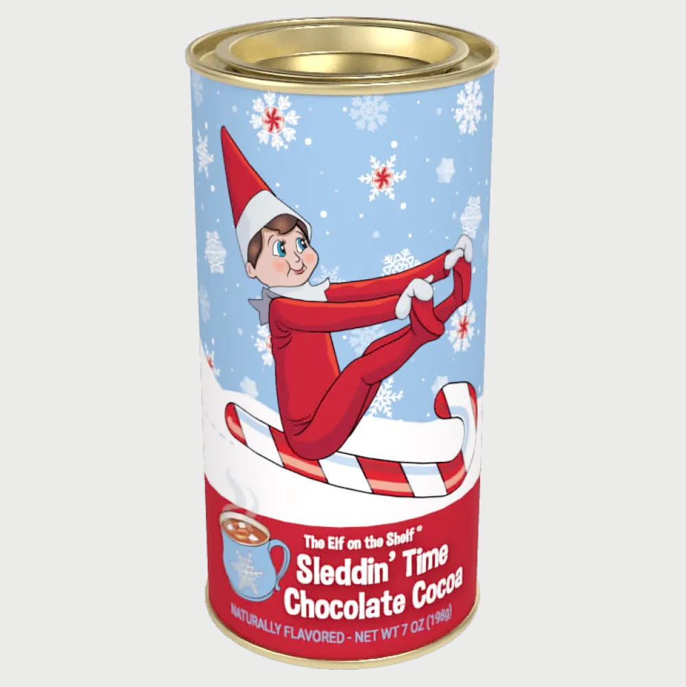 New McSteven's Elf on the Shelf® Sleddin' Time Chocolate Cocoa (7oz Tins)