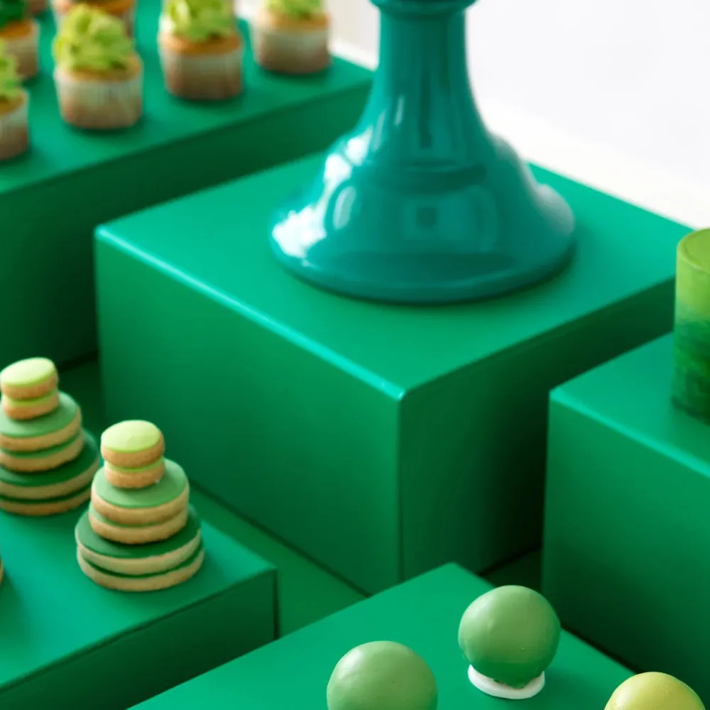 Clearance Bonjour Fete Emerald Green Display Box Risers