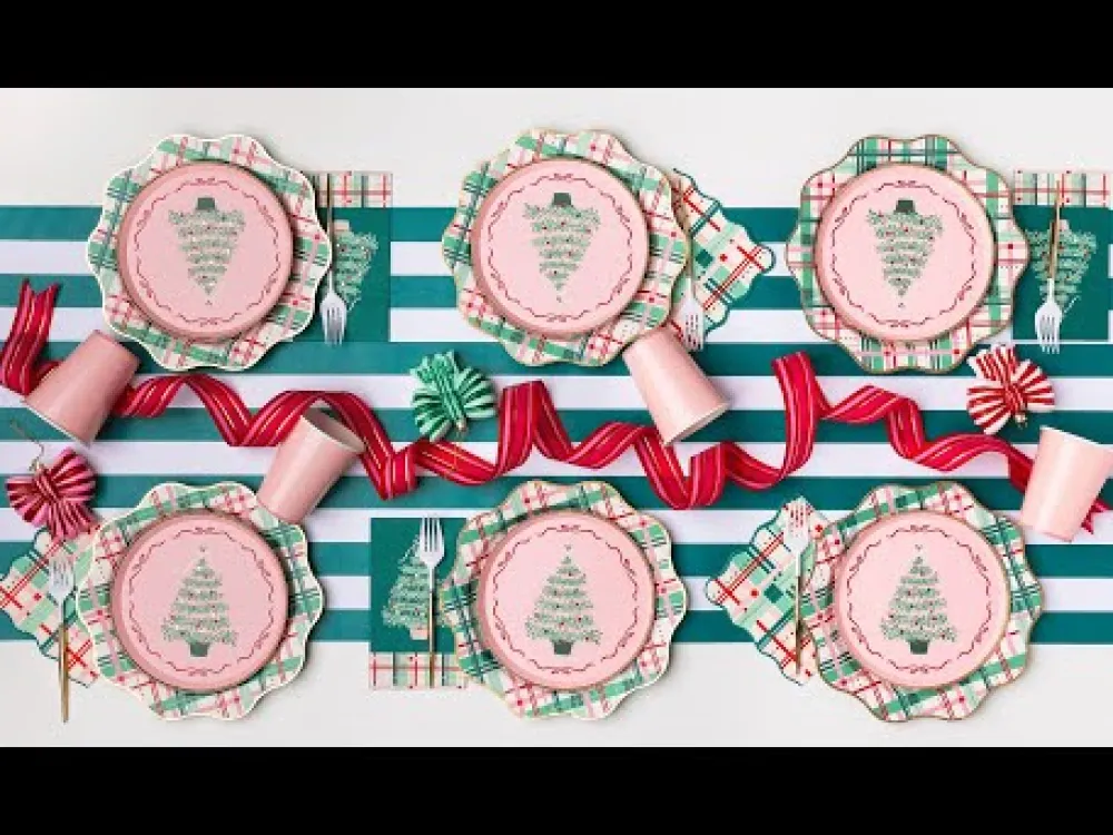 Best Bonjour Fete Emerald Green Signature Cabana Stripe Table Runner