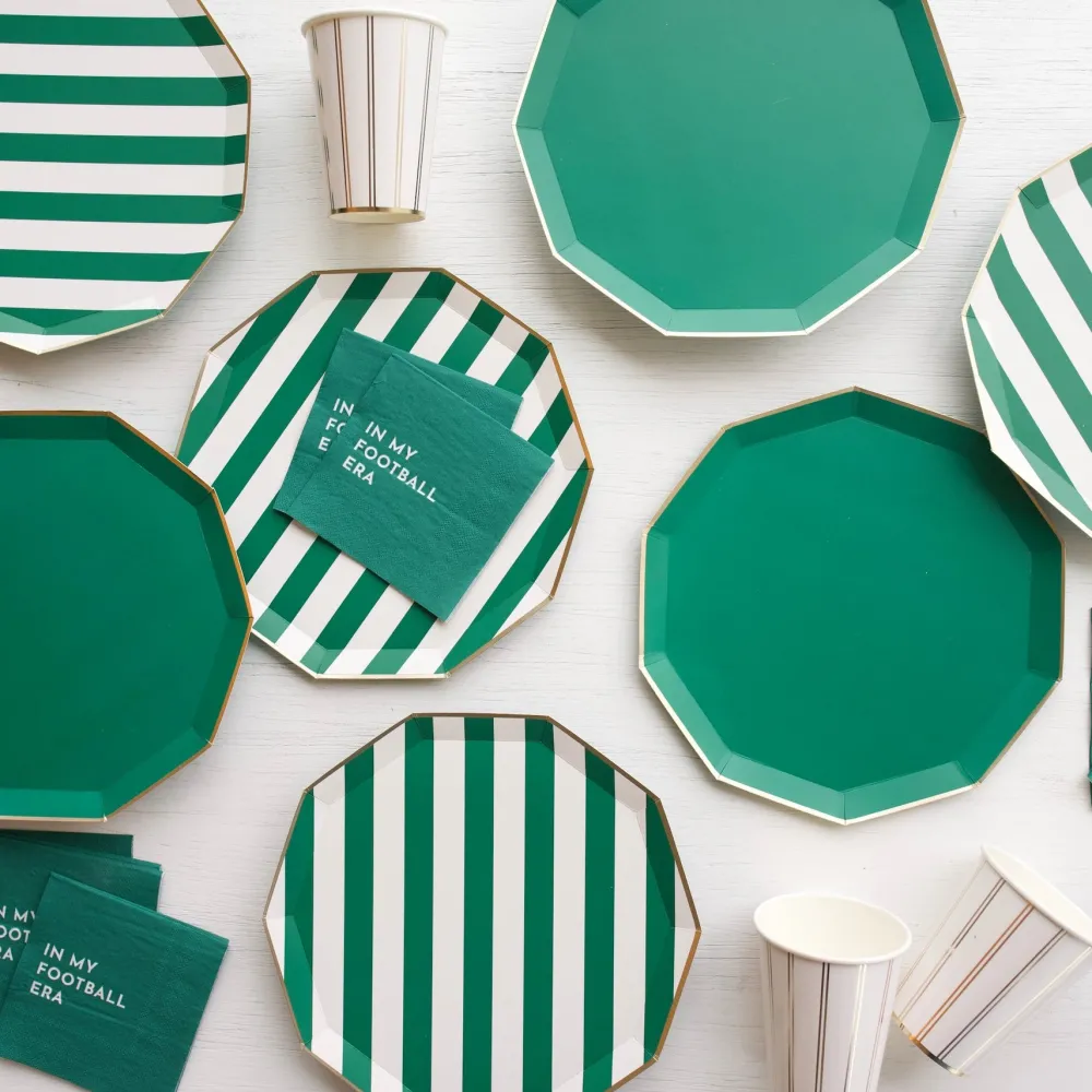 Sale Bonjour Fete Emerald Green Signature Large Plates