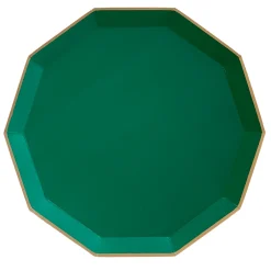 Sale Bonjour Fete Emerald Green Signature Large Plates