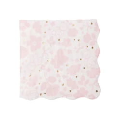 Clearance Bonjour Fete Emma Bear Pink Large Napkins