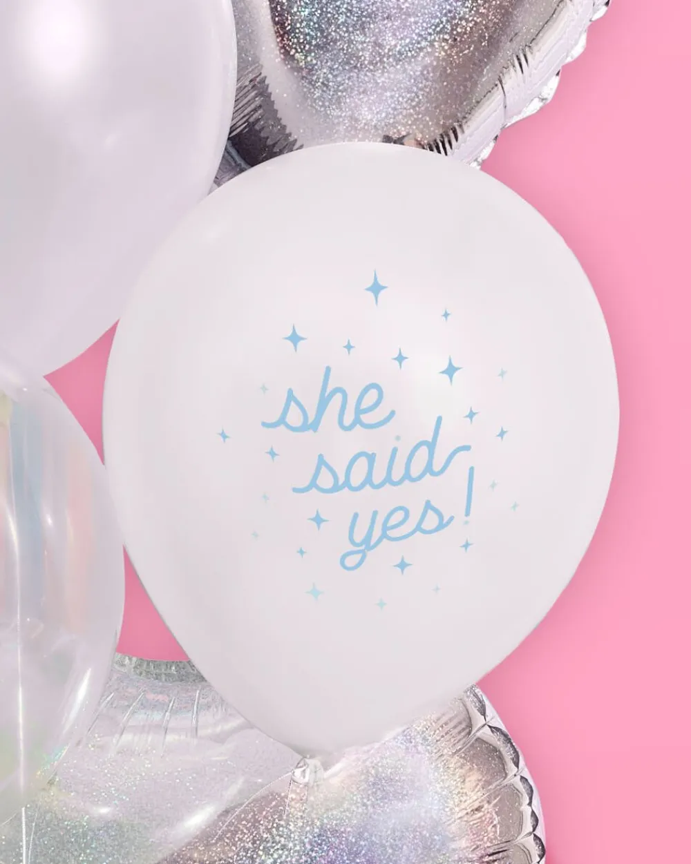 New xo, Fetti Engagement Party Balloon Set