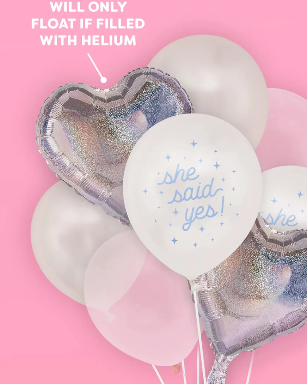 New xo, Fetti Engagement Party Balloon Set