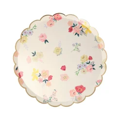 Meri Meri English Garden Floral Plates