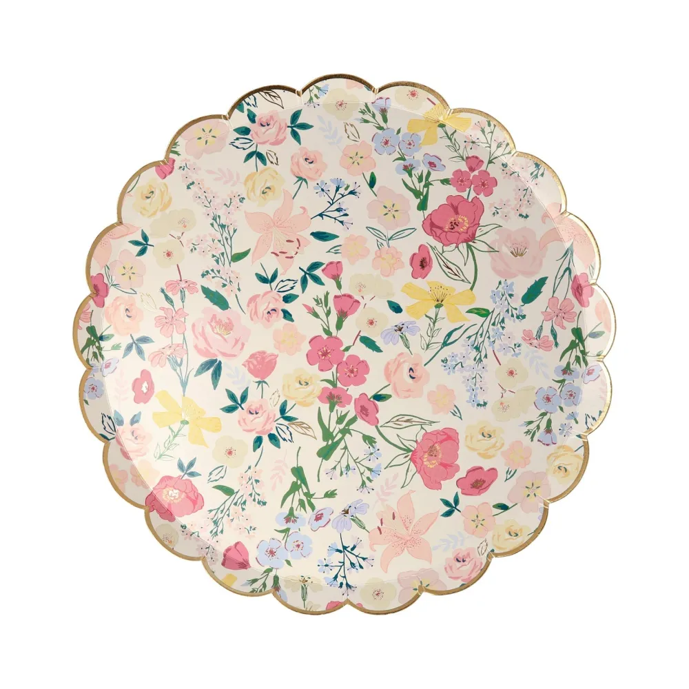 Meri Meri English Garden Floral Plates