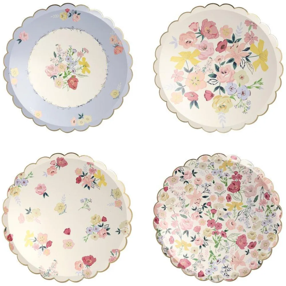 Meri Meri English Garden Floral Plates