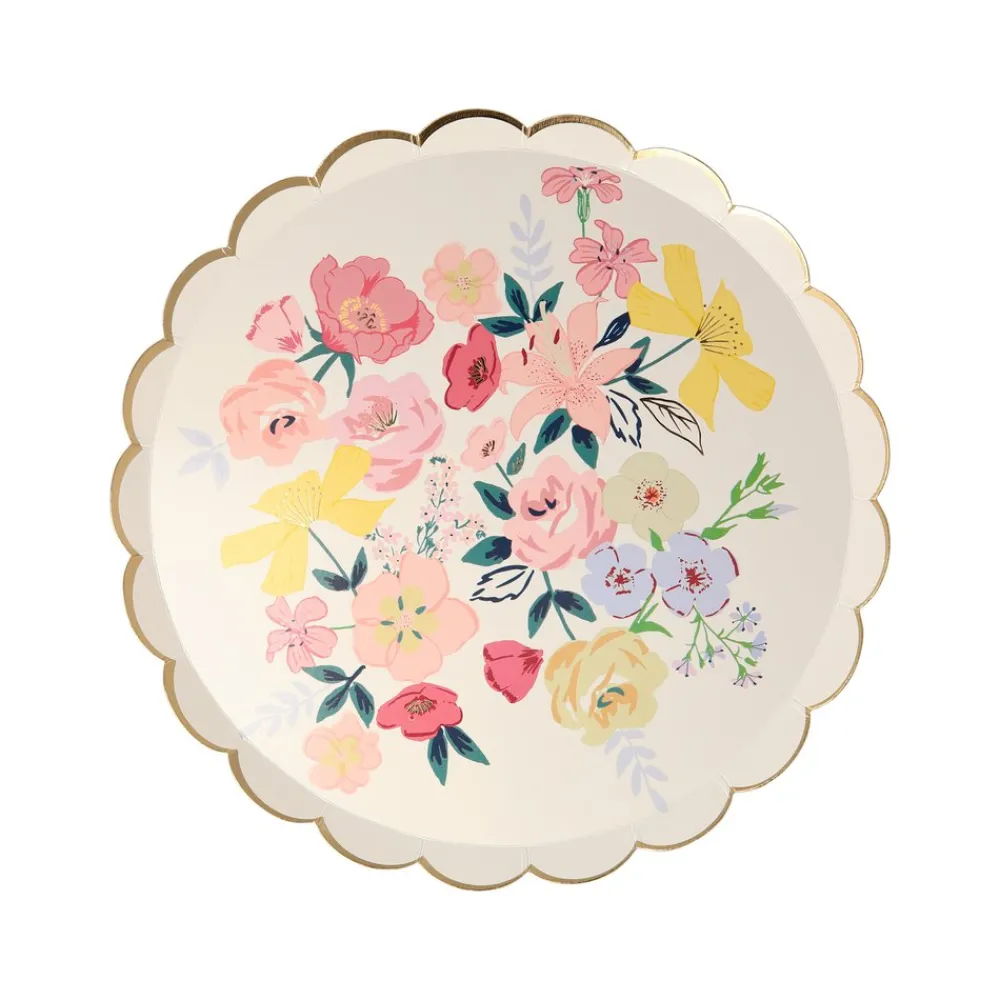 Meri Meri English Garden Floral Plates