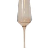 Estelle Colored Glass Estelle Colored Champagne Flute - Set of 6 {Mocha Mousse (Our Amber Smoke)}