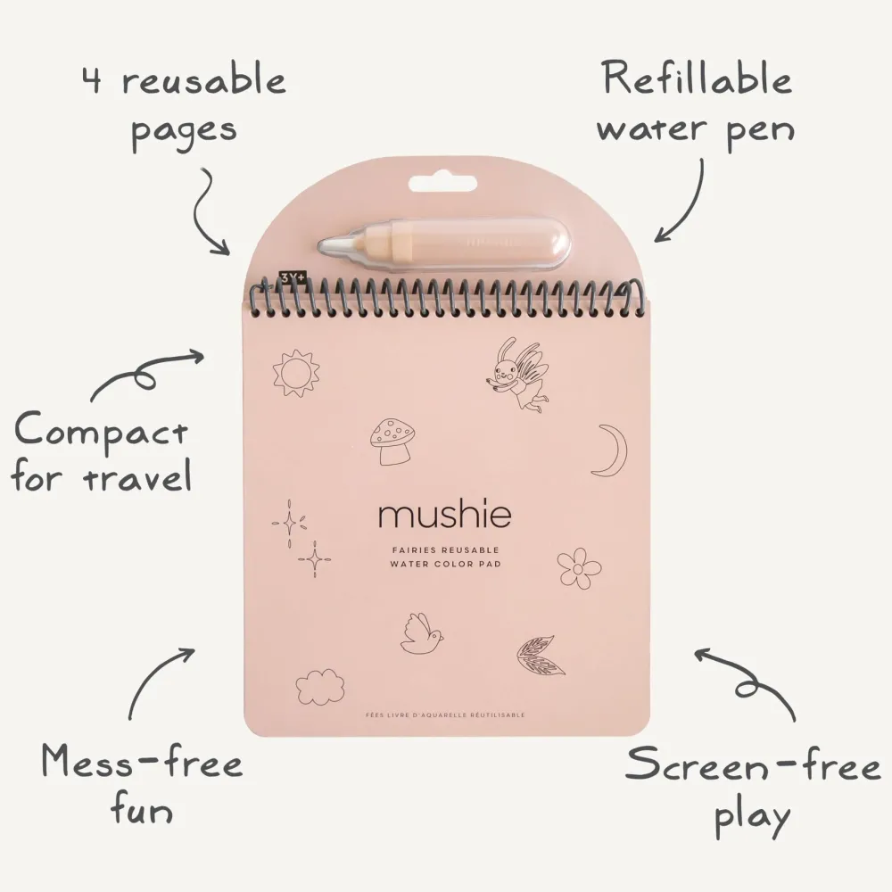 Hot Mushie Fairies Reusable Water Color Pad