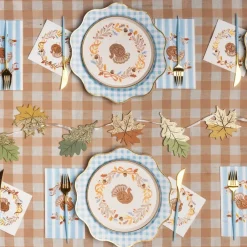 Online Bonjour Fete Fall Foliage Turkey Dessert Plates