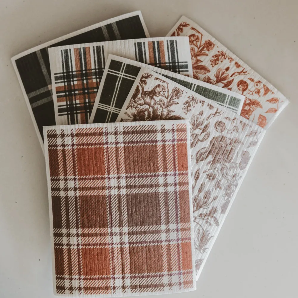 Sweet Water Decor Fall Pattern Swedish Dishcloths