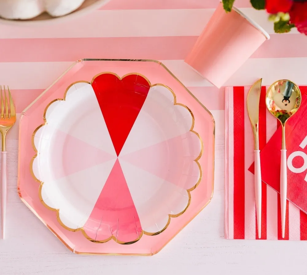 New Sophistiplate Fancy Blush Pink and Gold Cutlery