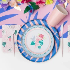 New Sophistiplate Fancy Blush Pink and White Cutlery
