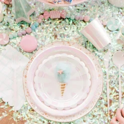 New Sophistiplate Fancy Blush Pink and White Cutlery
