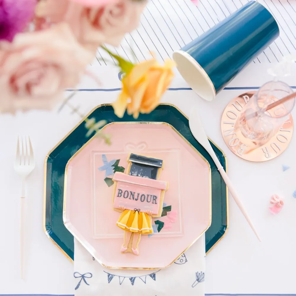 New Sophistiplate Fancy Blush Pink and White Cutlery