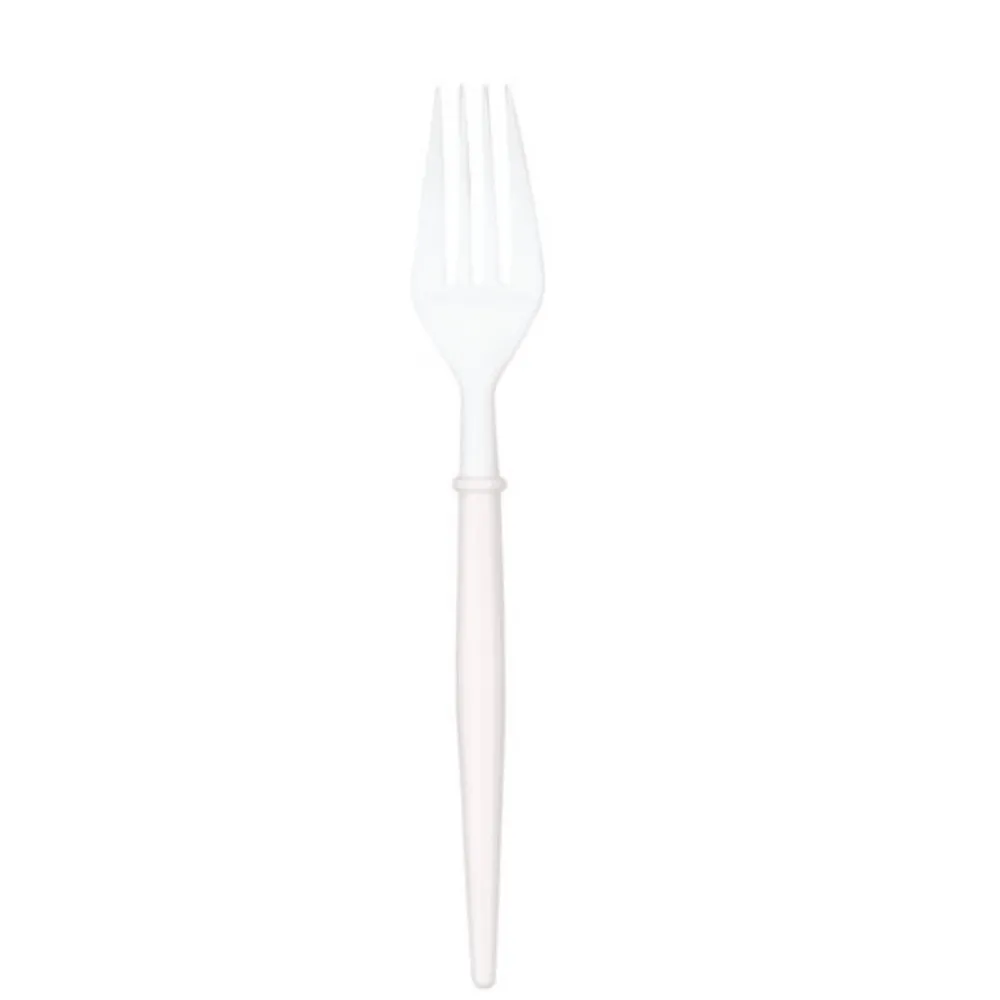 New Sophistiplate Fancy Blush Pink and White Cutlery