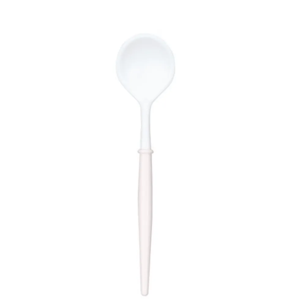 New Sophistiplate Fancy Blush Pink and White Cutlery