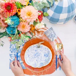 Sale Sophistiplate Fancy China Blue & Gold Cutlery