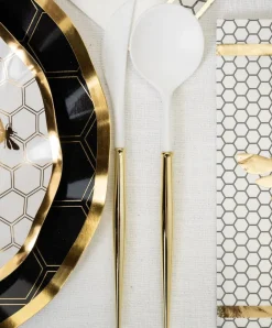 Sophistiplate Fancy Gold and White Cutlery