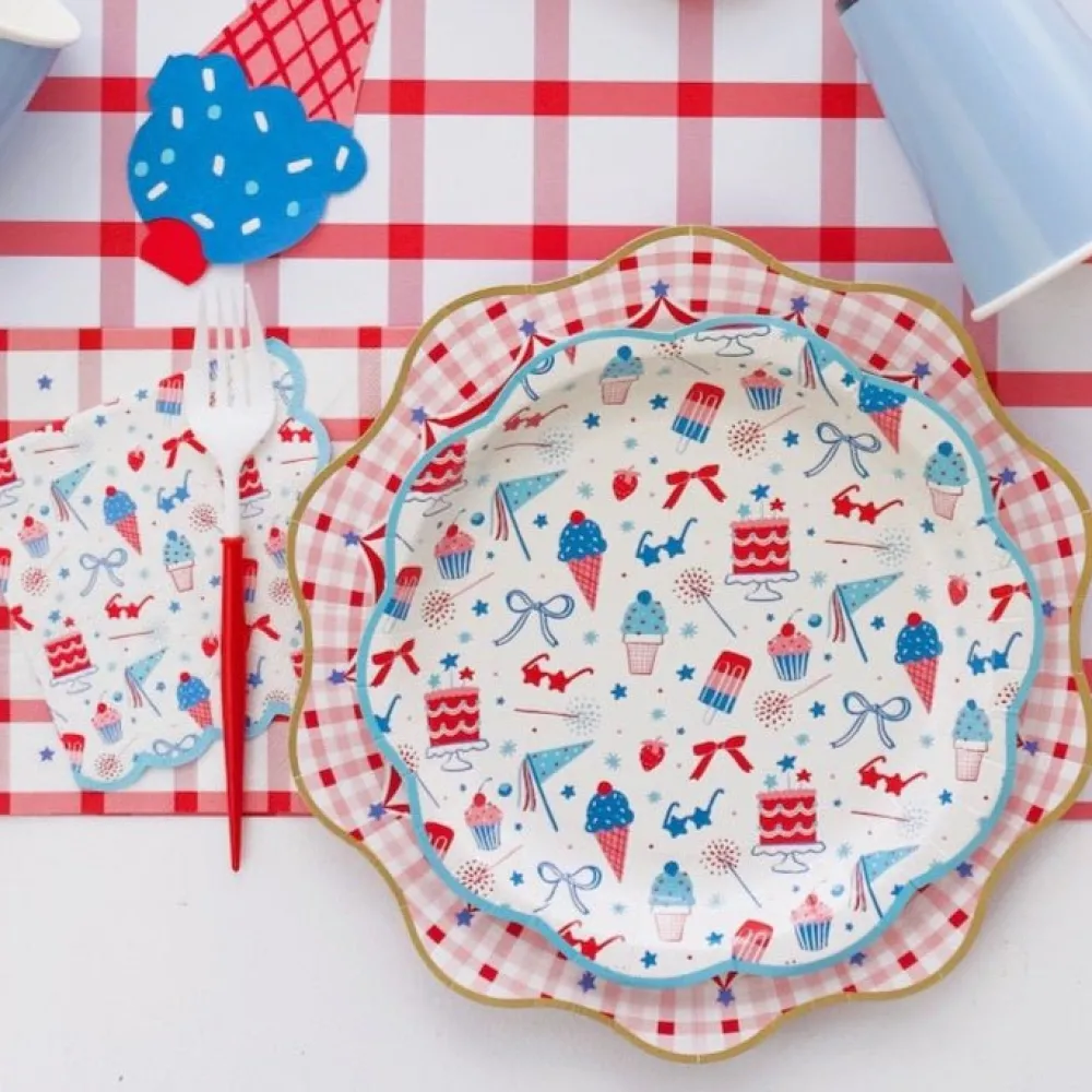 Outlet Sophistiplate Fancy Red and White Cutlery