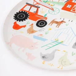 Hot Meri Meri Farm Animal Large Plates