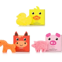 Sale Spongellé Farm Animals Shower Buffer Sponge Pack