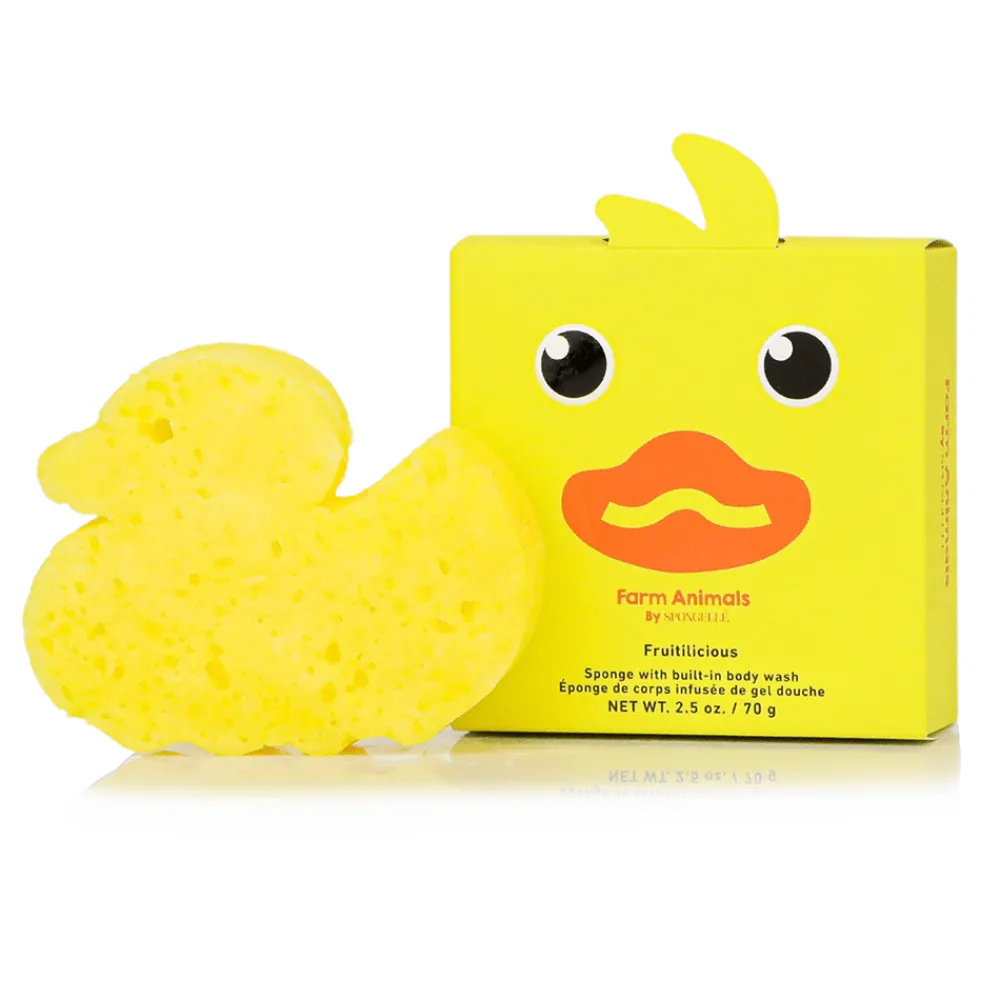 Sale Spongellé Farm Animals Shower Buffer Sponge Pack