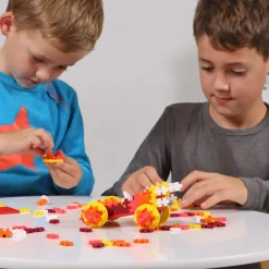 Hot Plus-Plus USA Fire Car Plus Plus Puzzle Toy