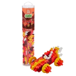 Hot Plus-Plus USA Fire Car Plus Plus Puzzle Toy
