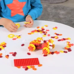 Hot Plus-Plus USA Fire Car Plus Plus Puzzle Toy