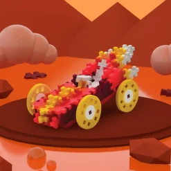 Hot Plus-Plus USA Fire Car Plus Plus Puzzle Toy
