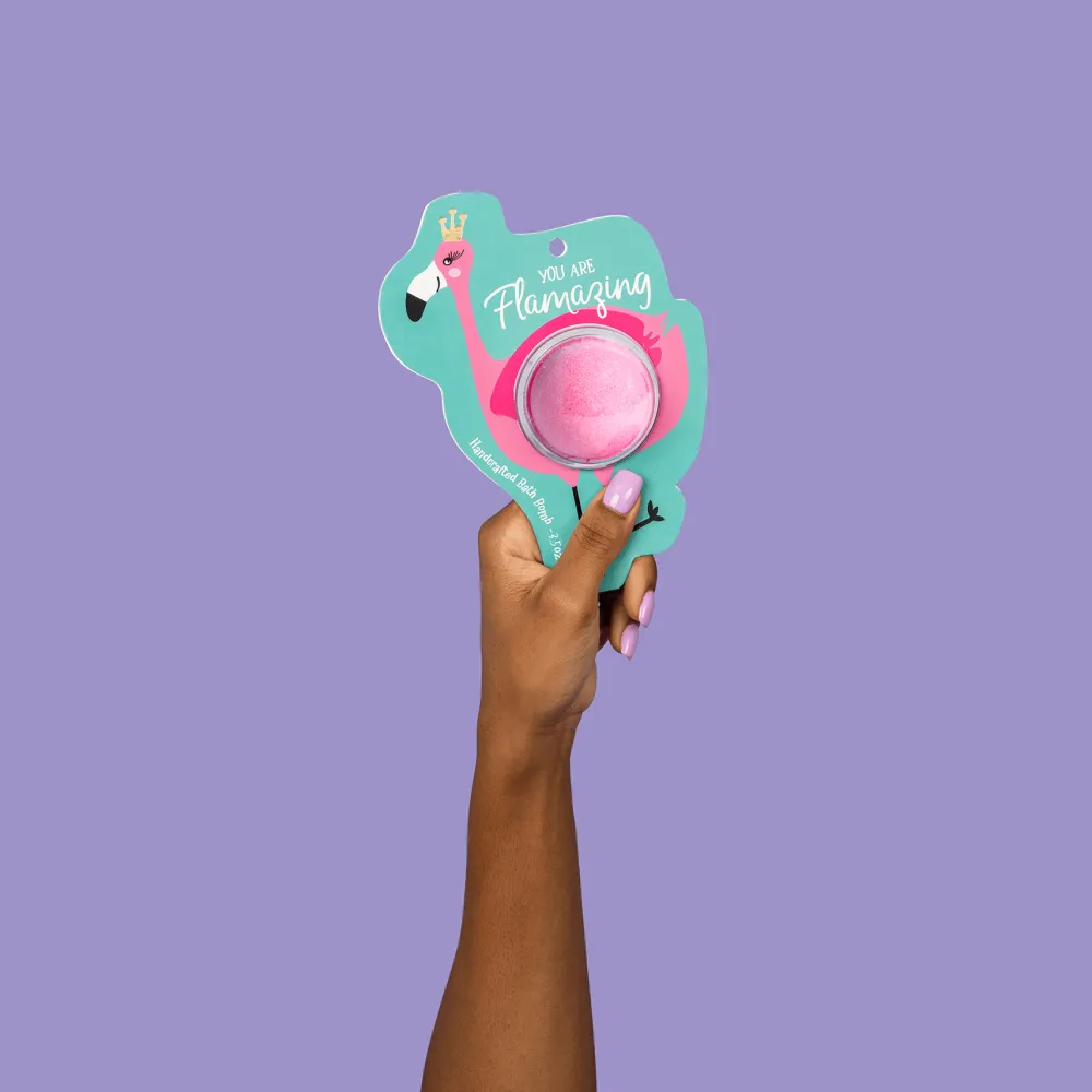 Hot Cait + Co Flamingo Clamshell Bath Bomb