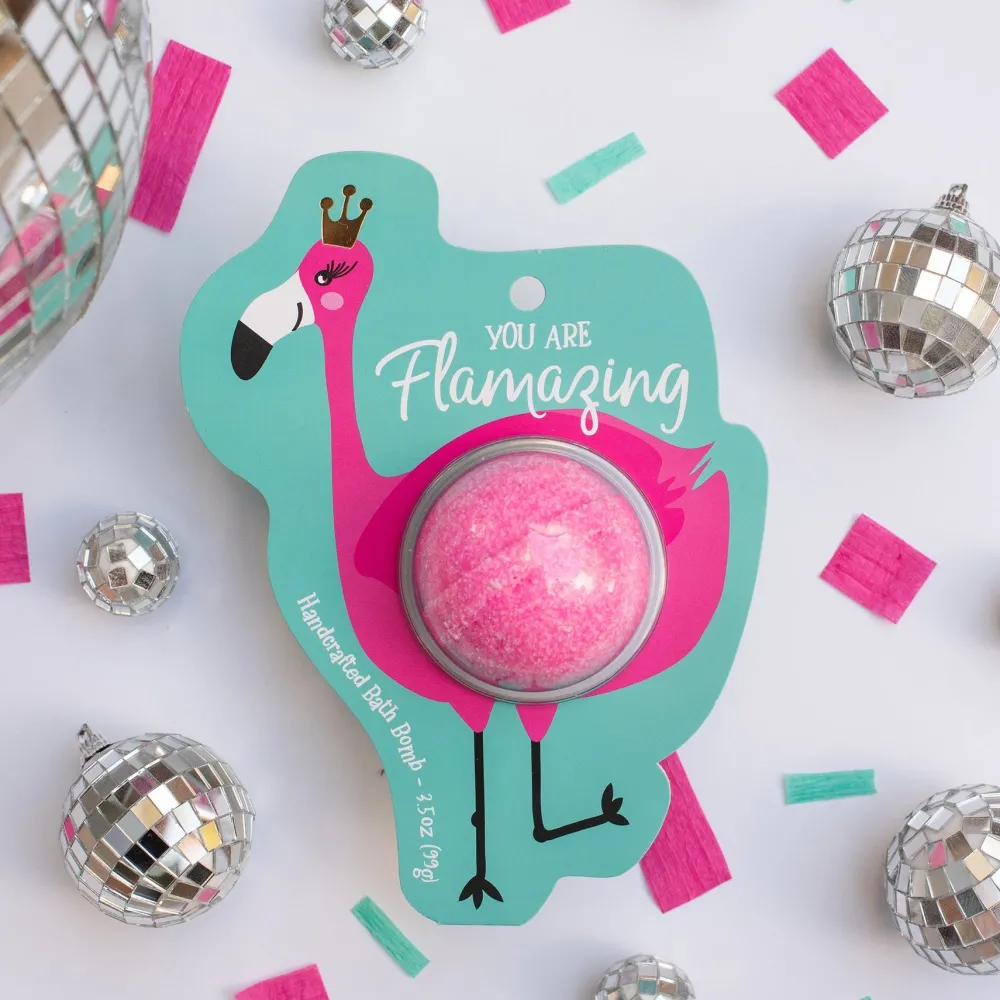 Hot Cait + Co Flamingo Clamshell Bath Bomb