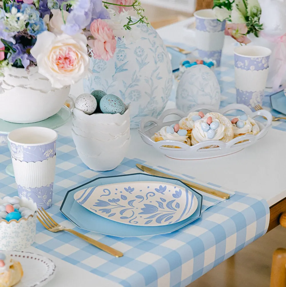 Online My Mind’s Eye Floral Egg Shaped Paper Plates