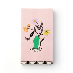 Clearance Bonjour Fete Floral Halloween Skulls & Spiders Guest Towels