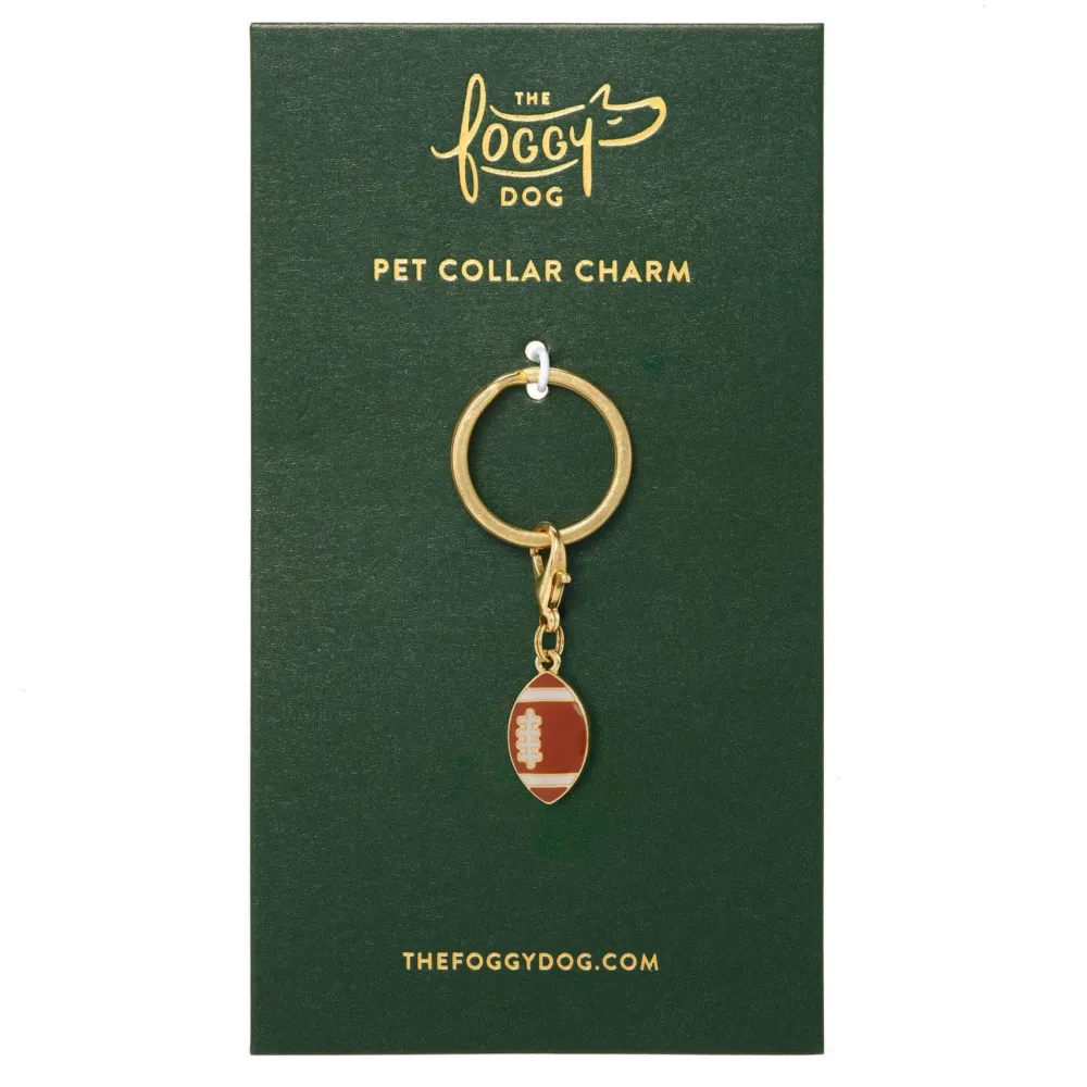 The Foggy Dog Football Collar Charm