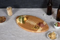 Best Picnic Time Family of Brands Football Cutting Board & Serving Tray