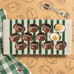 Mud Pie Football Field Deviled Egg Tray Set