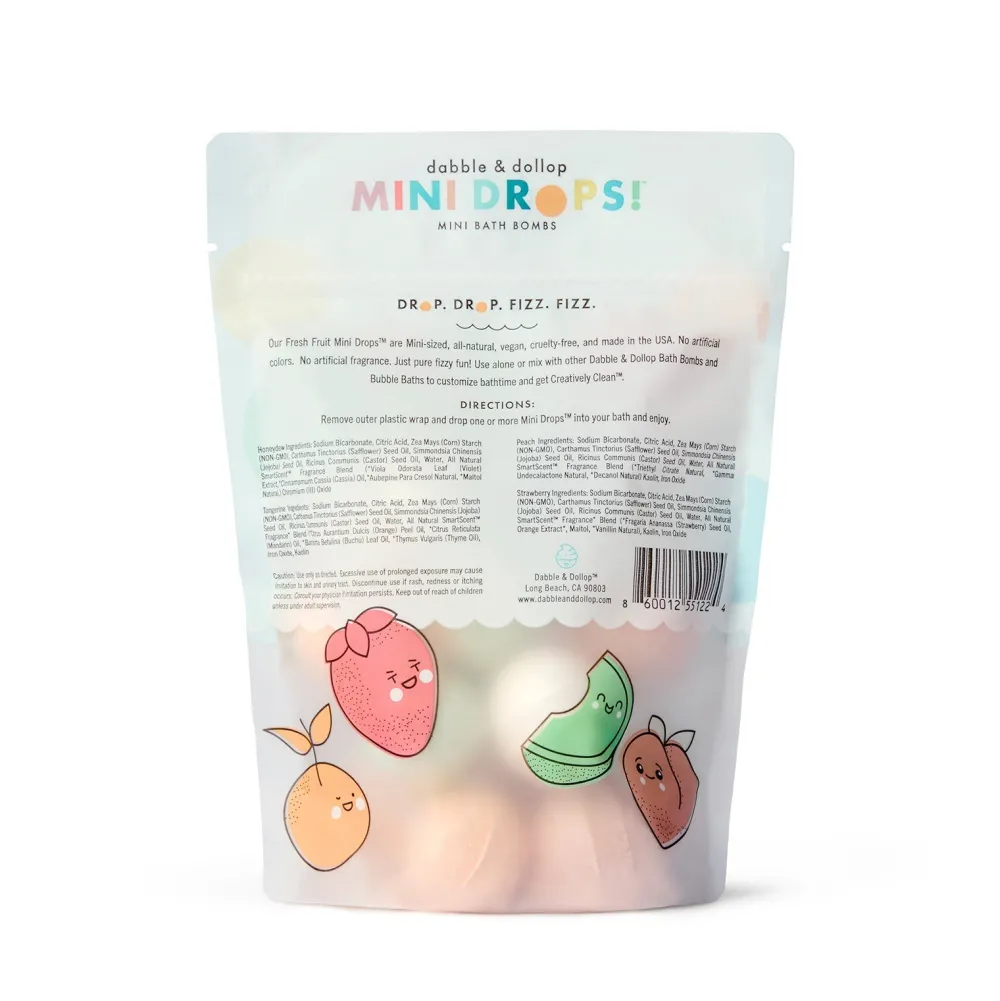 Clearance Dabble & Dollop Fresh Fruit Mini Bath Bombs