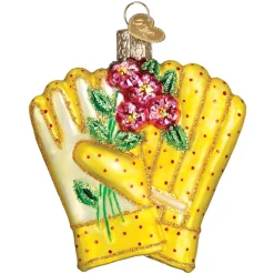 Hot Old World Christmas Gardening Gloves Ornament