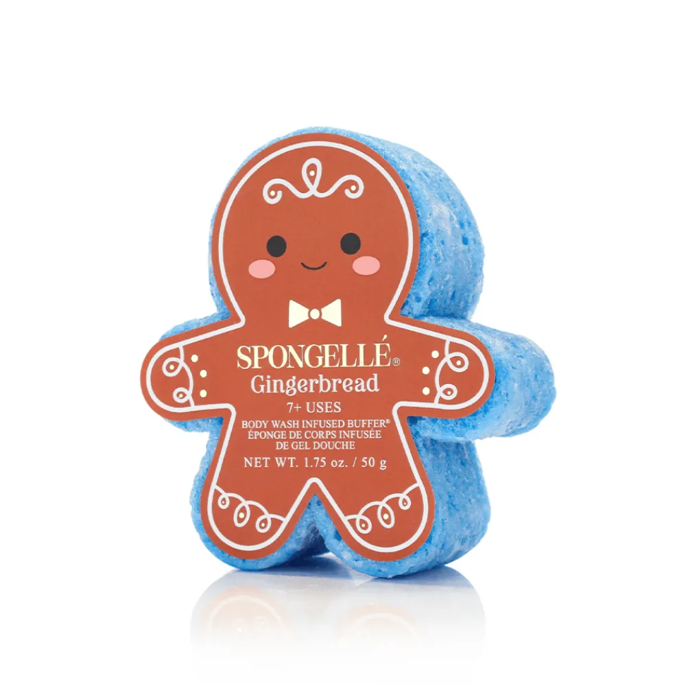 Clearance Spongellé Gingerbread Shower Buffer Sponge