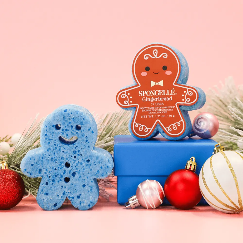 Clearance Spongellé Gingerbread Shower Buffer Sponge