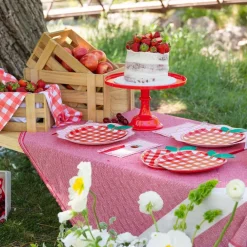 Sale Bonjour Fete Gingham Apple Guest Towels